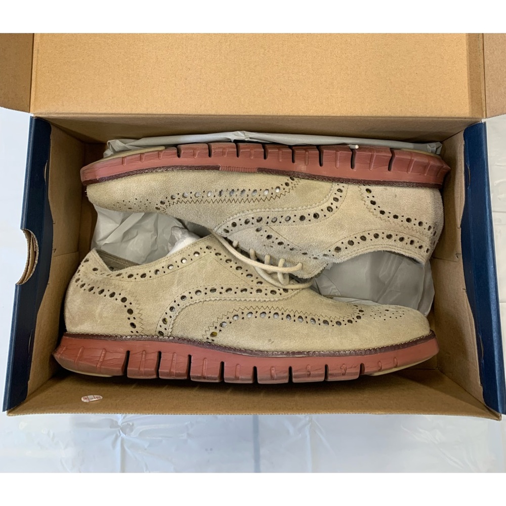 Cole Haan Zero Grand suede wingtips